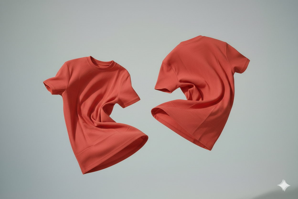 T-shirts rouge piqué 350gms