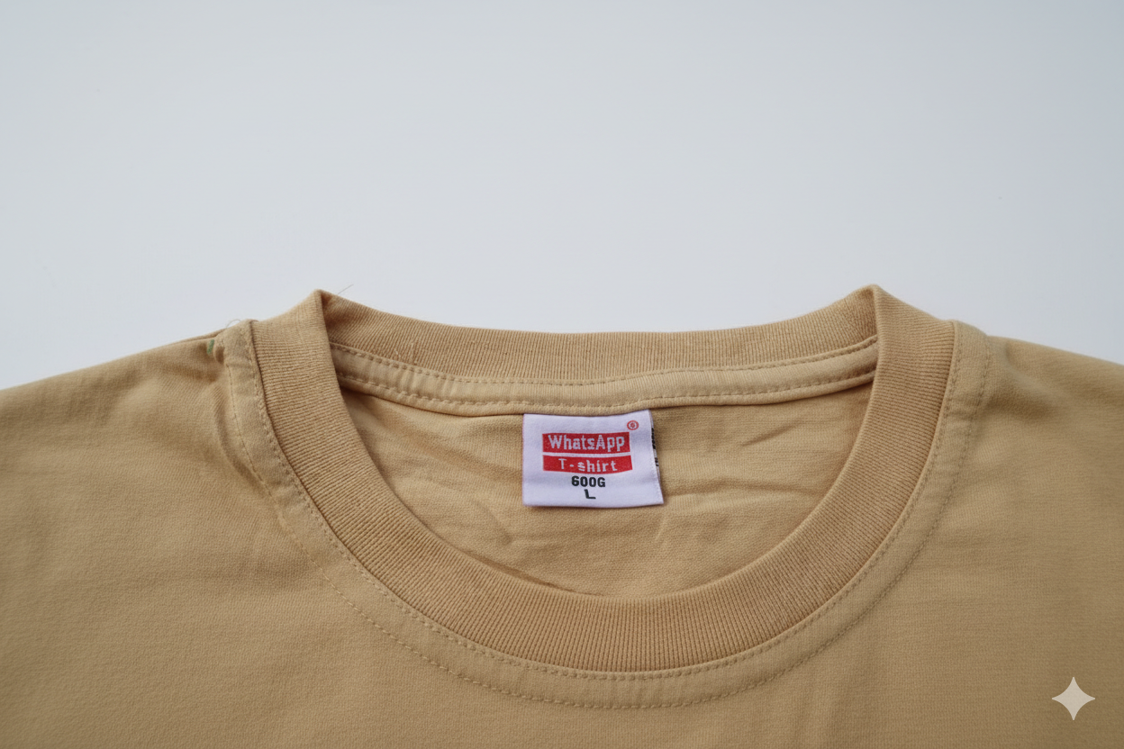 T-shirts kaki whatsapp 600gms