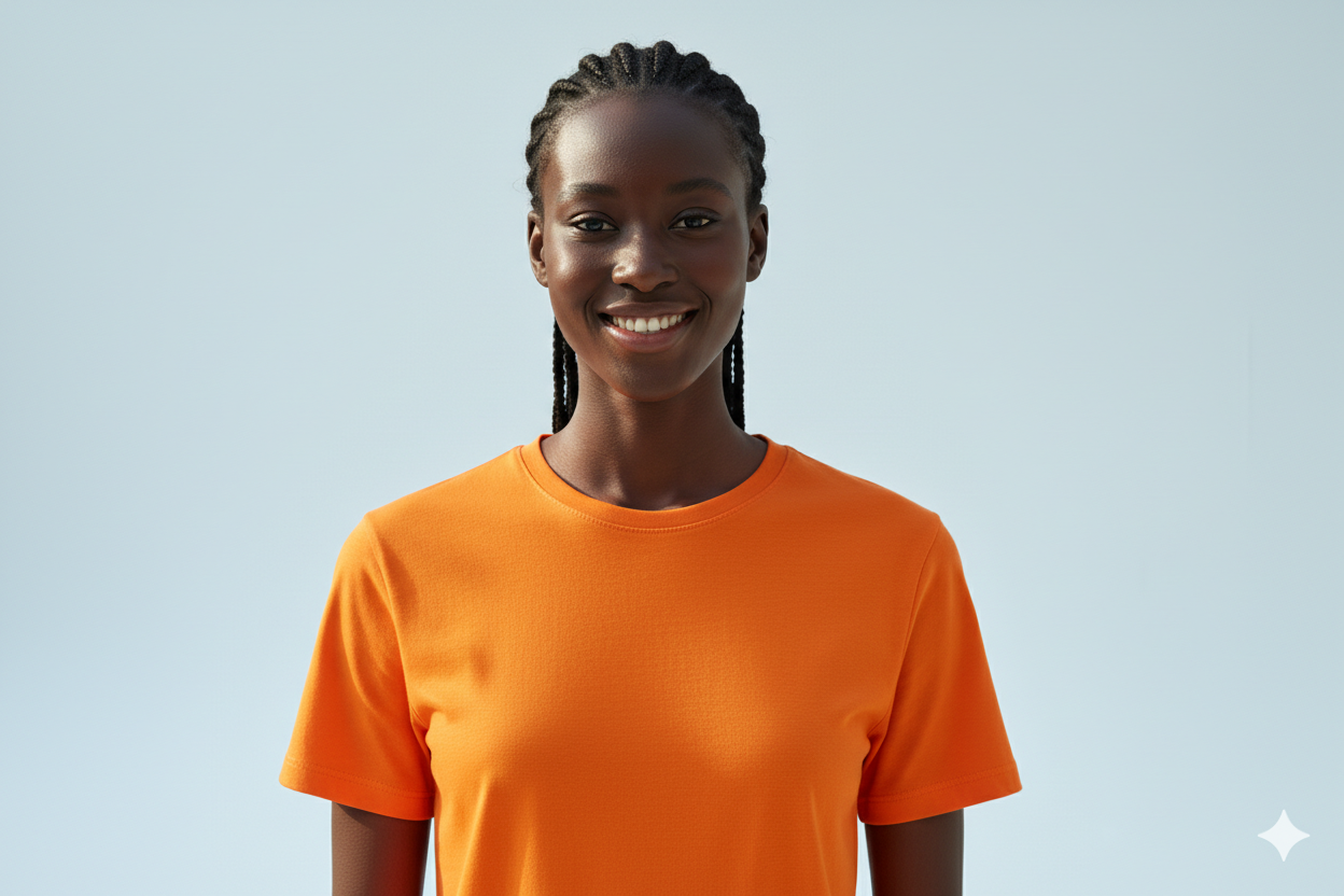 T-shirts orange 600gms