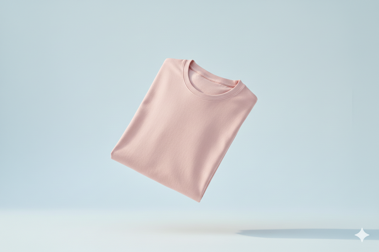 T-shirts rose ciel 600gms