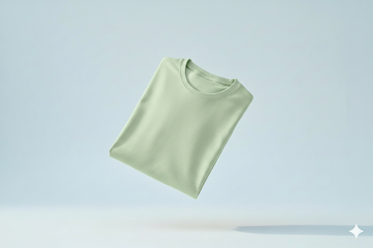 T-shirts vert claire 600gms