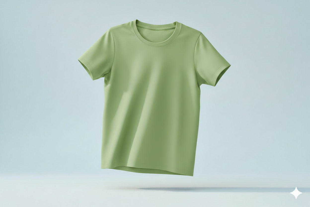 T-shirts vert claire 600gms