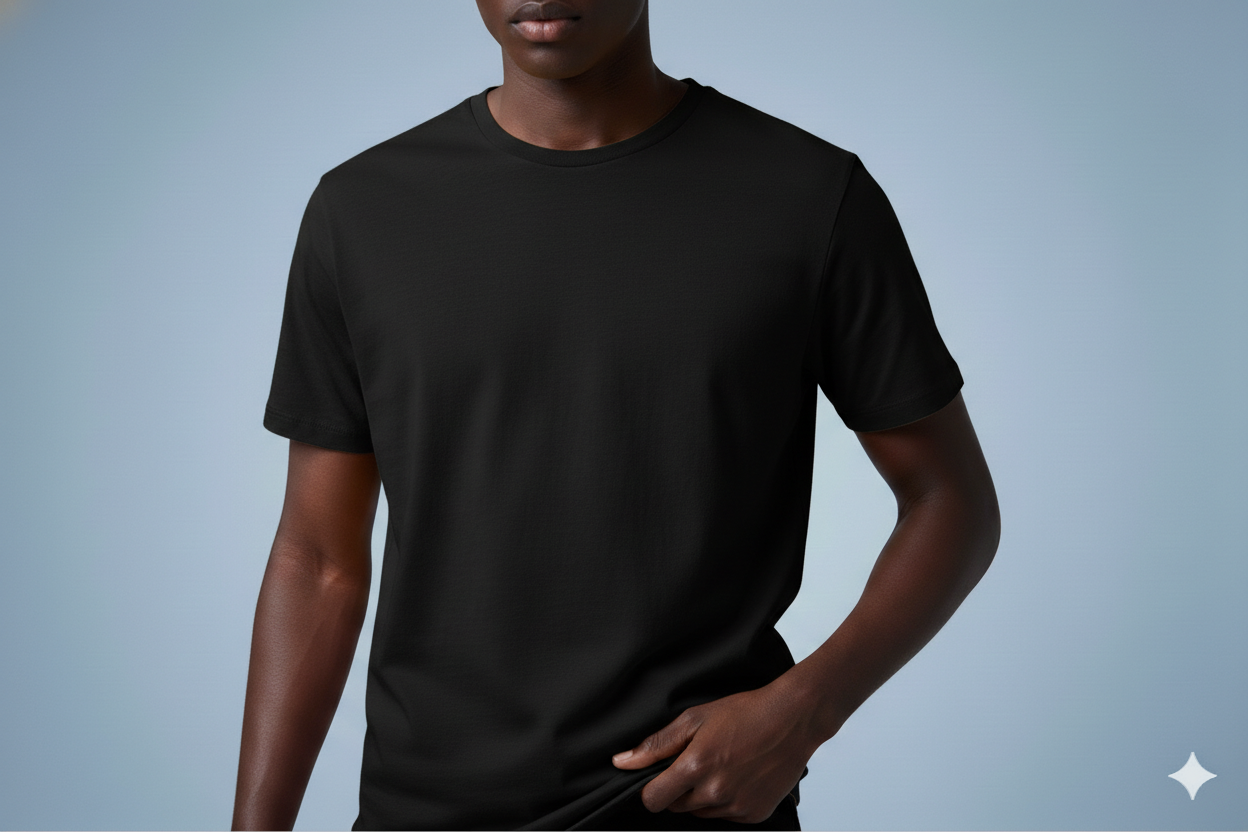 T-shirts noir 300gms