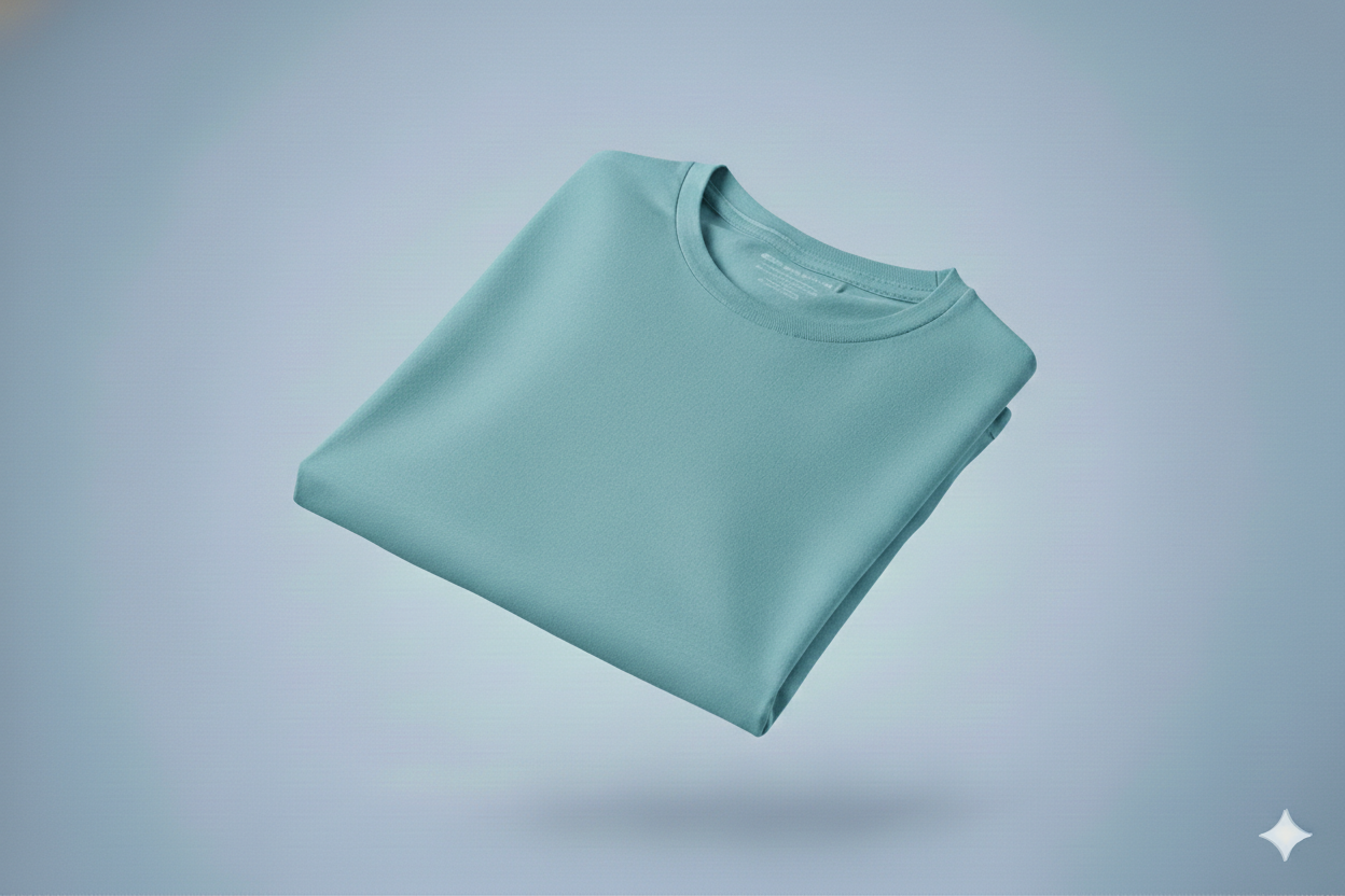 T-shirts bleu turquoise 300gms