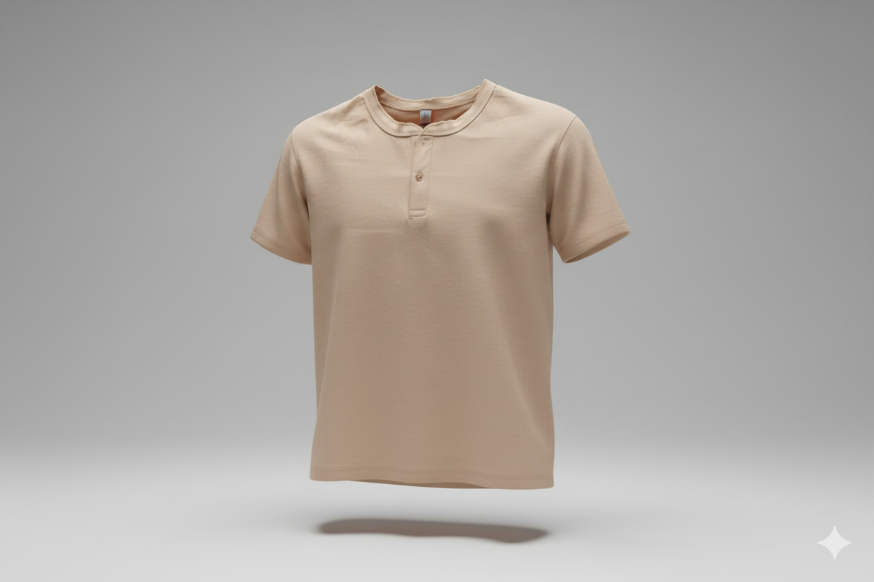 T-shirts col mao Kaki 1000gms