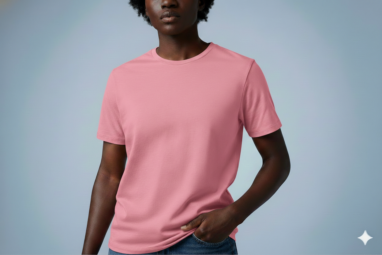 T-shirts rose pure 650gms