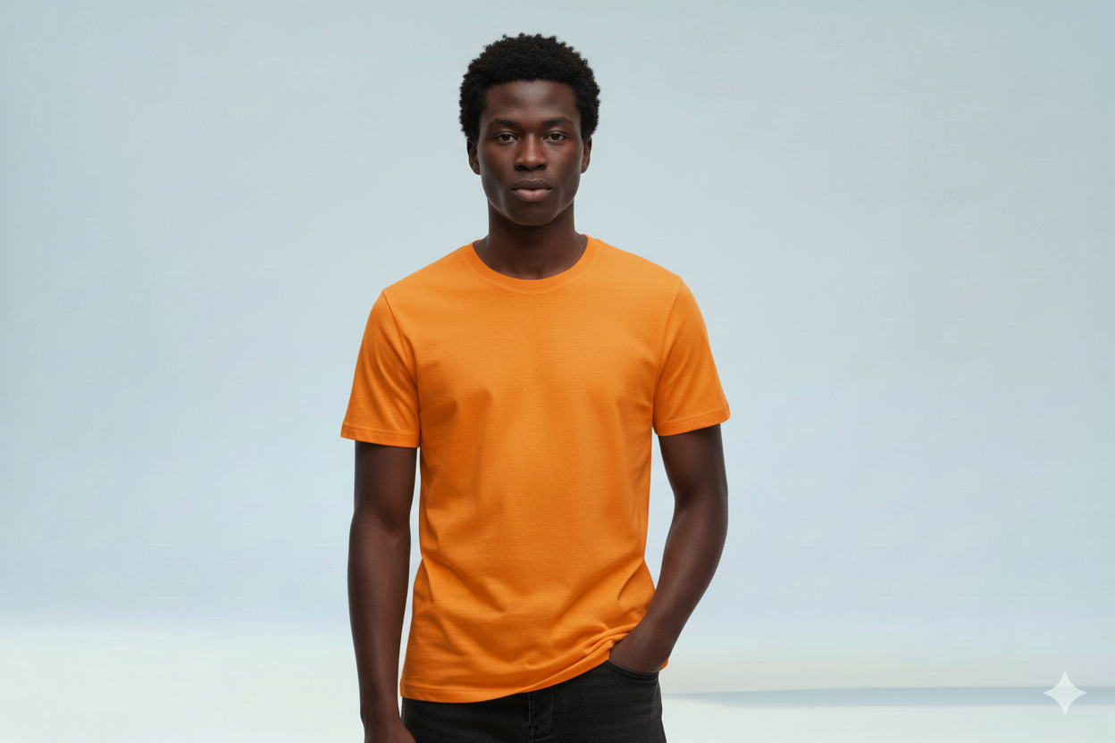 T-shirts orange 650gms