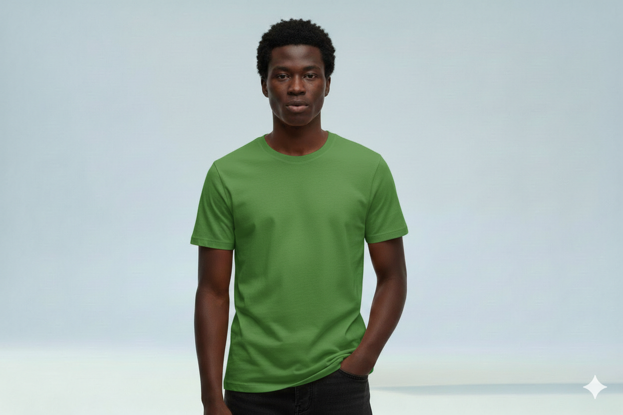 T-shirts vert 650gms