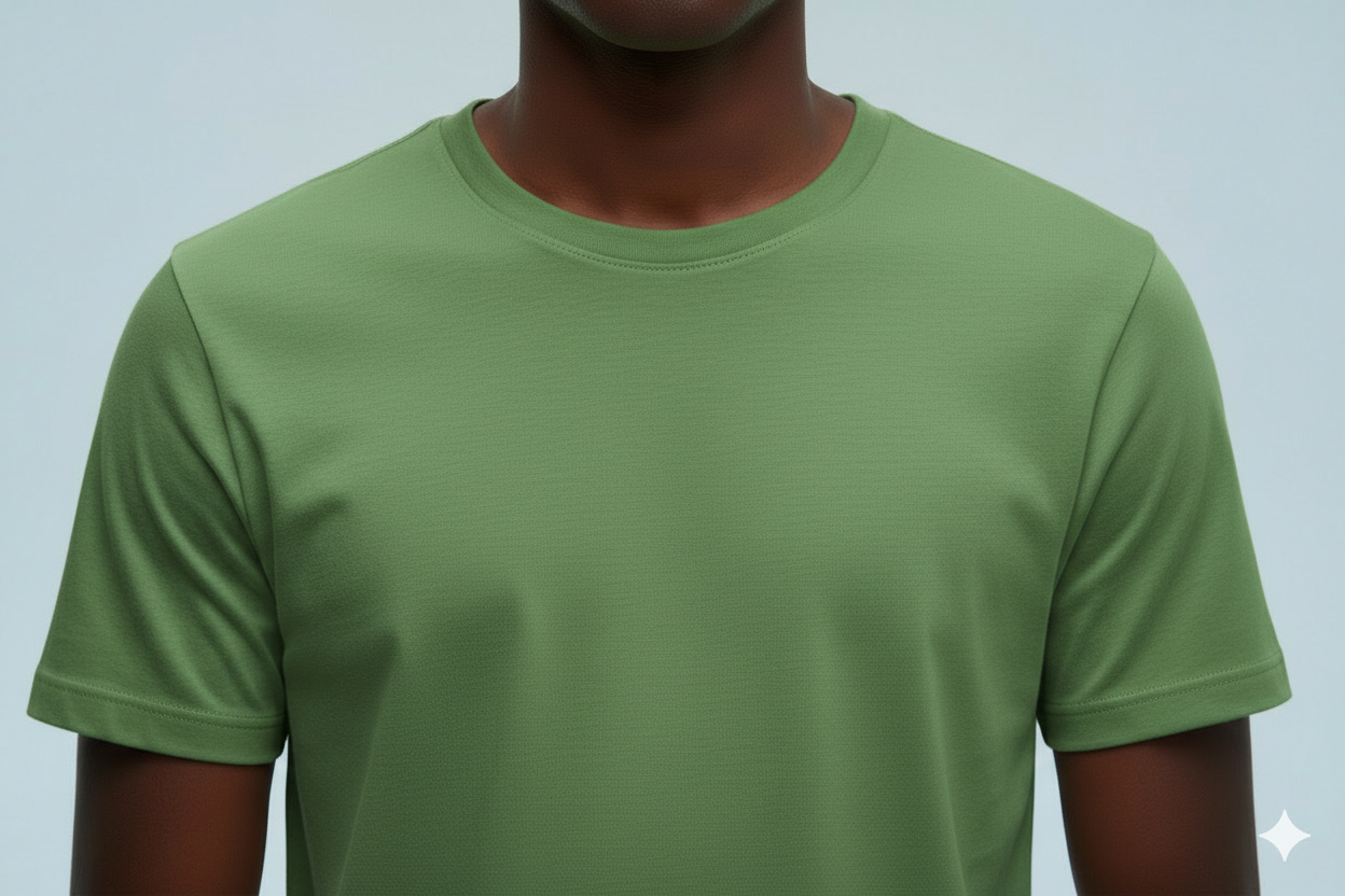 T-shirts vert ci 650gms