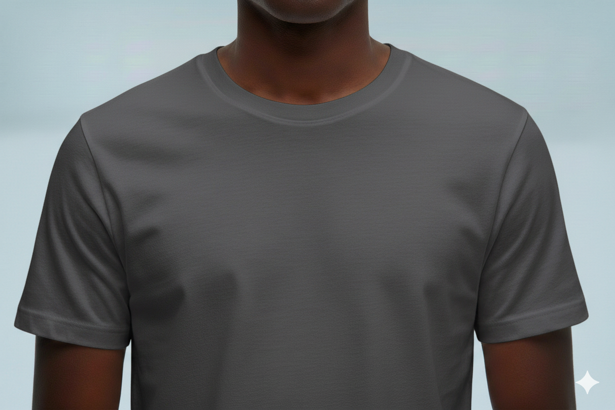 T-shirts gris foncé 650gms