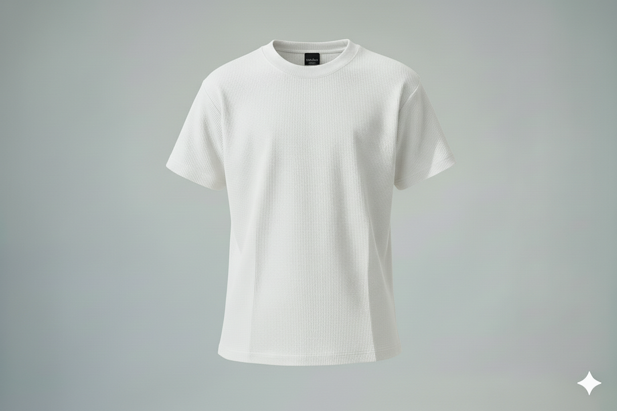 T-shirts blanc piqué 350gms