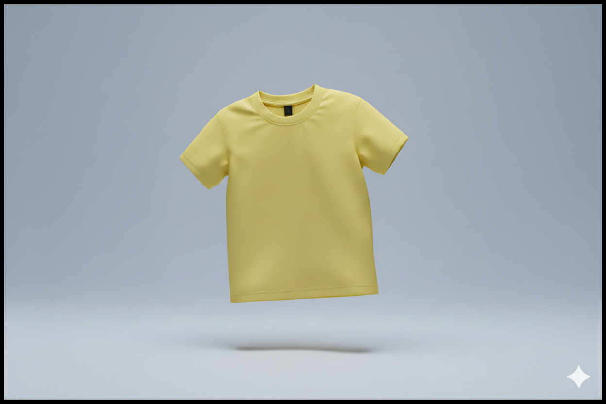 T-shirts jaune 300gms